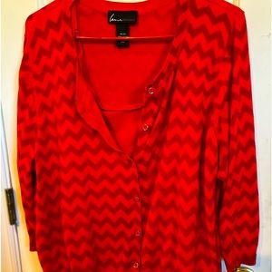 Camisole and sweater